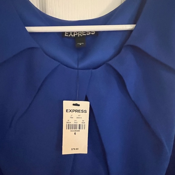 Express Blue Sleeveless Dress Size 6 NWT - Picture 2 of 3